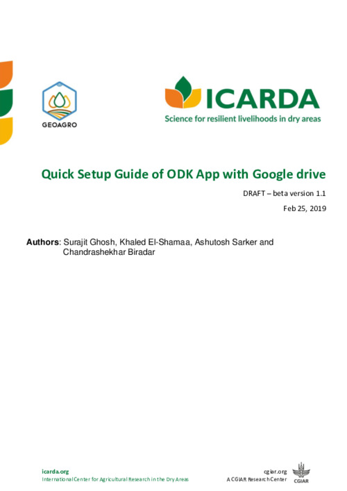 odk app with google drive